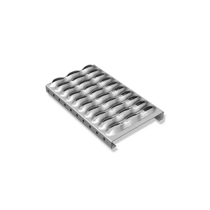 Galvanized walkway grating component